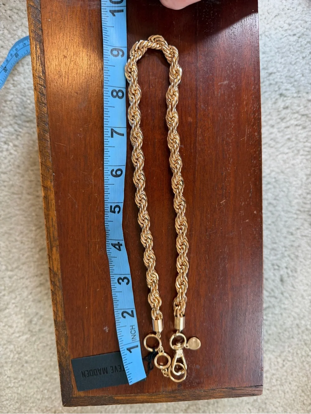 Steve Madden Gold Rope Chain Necklace - Elegant Women’s Jewelry